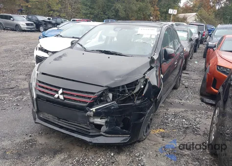 2024 Mitsubishi Mirage Black Edition from USA, damaged, VIN ML32AWHJ5RH003760